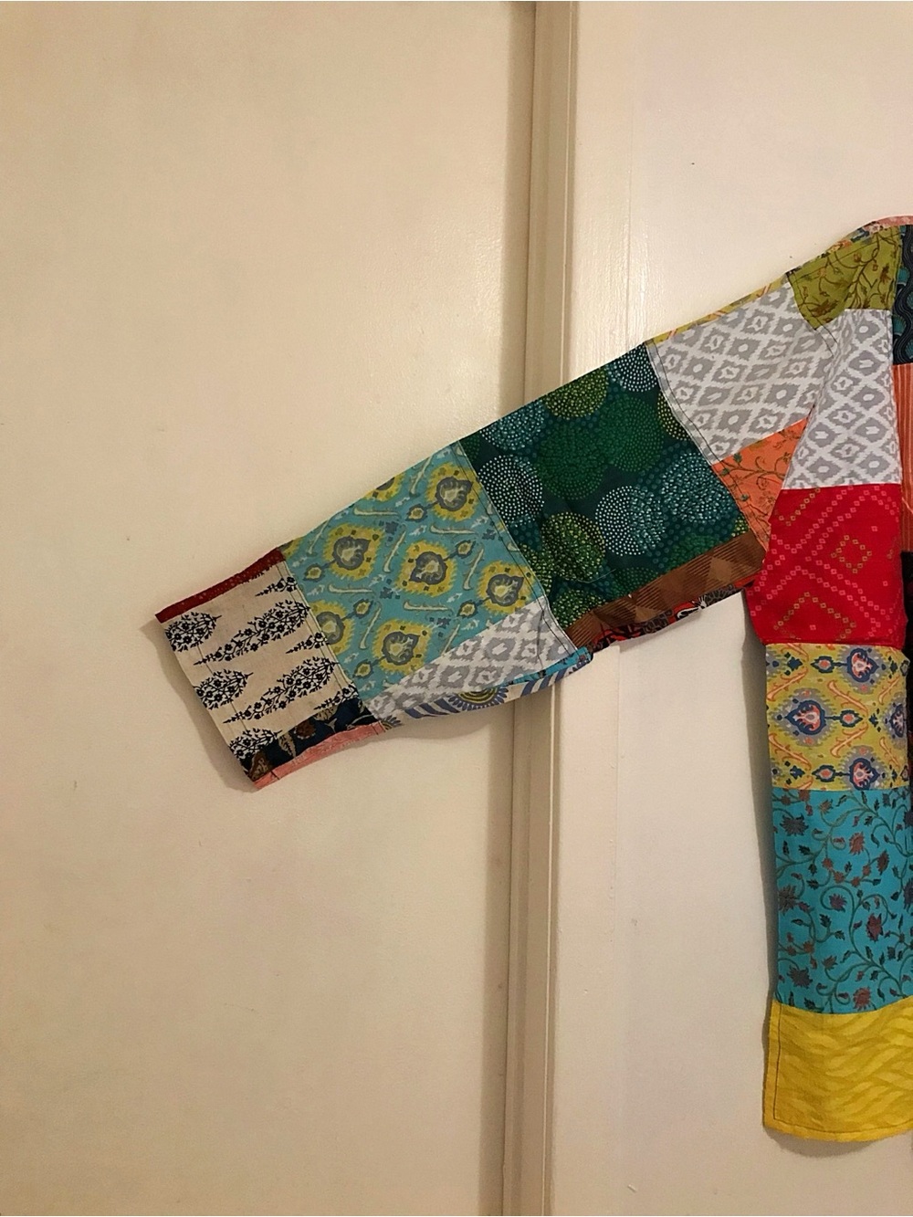 Patchwork Multi-Color Hooded Jacket - Picture 5 of 5